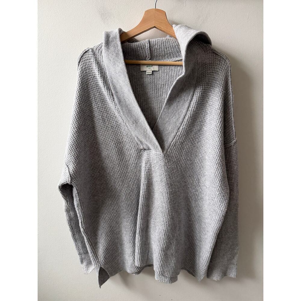 Aerie cozyup waffle sweater hoodie women's size small